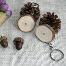 Creative DIY Wood Keychain Keyring Car Bag Pendant KeyChain Ring Jewelry GifB3C