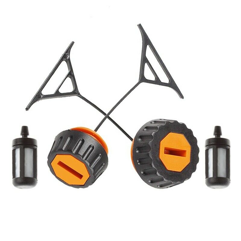 Fuel Cap + Oil Cap + Sprocket Cover Bar Nut For Stihl 020 020T 021 023 024