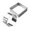 2Pcs/Set Adjustable Round Square Cake Fondant Mould Stainless Steel Cake Mo R7X4