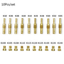 10Pcs Set Slow/Pilot Jet for PWK type CVK type PE &10Pcs Carburetor Main Jet  3C