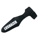2pcs Fishing Rod Covers Pole Glove Protector+Tie Wrapping Band Belt (Black)
