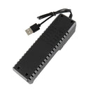 USB Flashlight Torch Charger Adapter for Li-ion 18650 26650 16340 14500 Battery