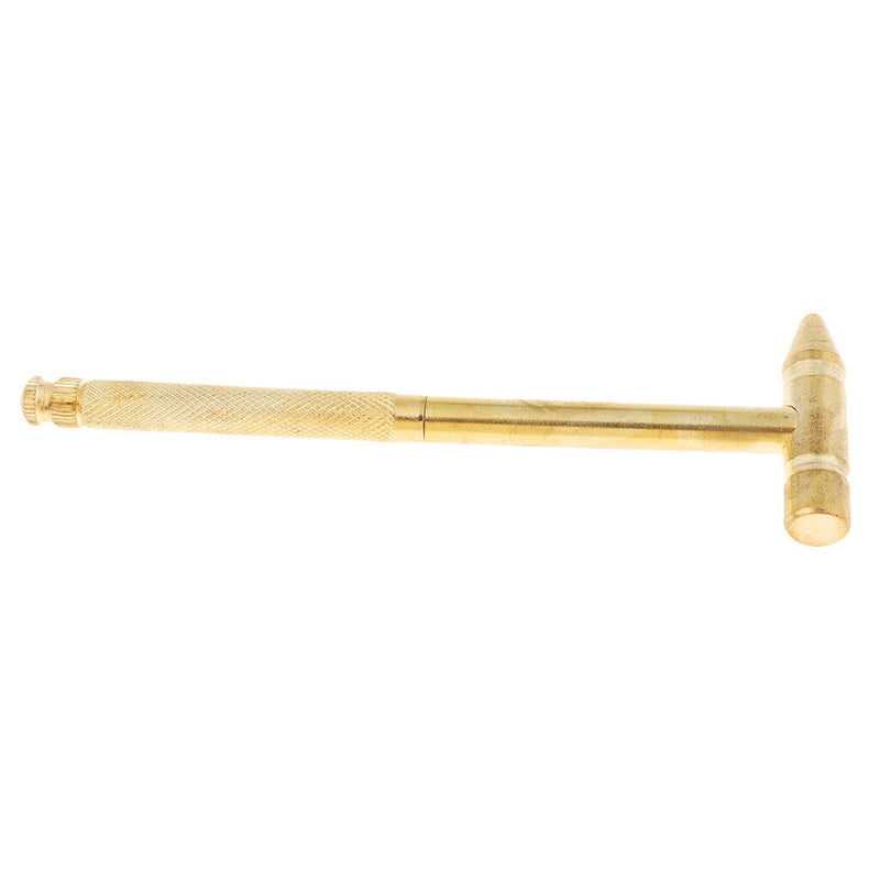 Compact Brass Hammer Repair Tool with Screwdriver for Goldsmith Silversmith