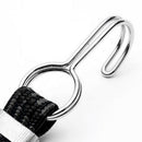 Stretch Elastic Bikes Luggage Hanging Rope Belts Strap with Hook Black 4m