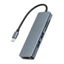 USB 3.0 Type-C Hub to HDMI Converter 4K Adapter 5 in 1 for MacBook Pro Dock A