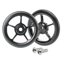 Lightweight Folding Bike Easy Wheels Modified Easywheel for Brompton Black