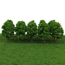 65x Plastic 3.15in 1/150 N Gauge Trees Train Park Building Sandtable Accessories