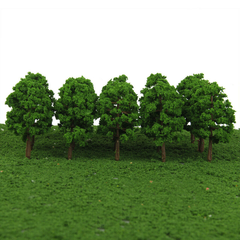 65x Plastic 3.15in 1/150 N Gauge Trees Train Park Building Sandtable Accessories