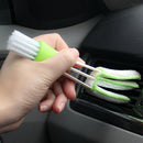 Portable Double End Window Interior Green Accessories Household Car Vent Brush