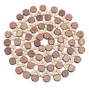 Hollow Bamboo Trivets Wood Trivets for Table  for Kitchen Dia 22cm