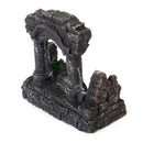 Roman Temple Door Aquarium Fish Tank Ornament Hiding Cave Underwater Decor