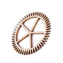 36pcs 20-36mm Wooden DIY Mixed Wheel Gear Blank Hollow Art Craft Home Decor