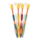4 Pcs Double Soft Bamboo Charcoal Nano Brush Home Oral Care Toothbrushes FT