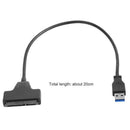 Fast USB 3.0 to SATA Hard Disk Adapter Converter Cable f. 2.5 inch HDD SSD 6Gbps