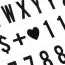 Pack of 90PCS Letters Numbers for A4 / A5 Cinematic LED Lamp Box