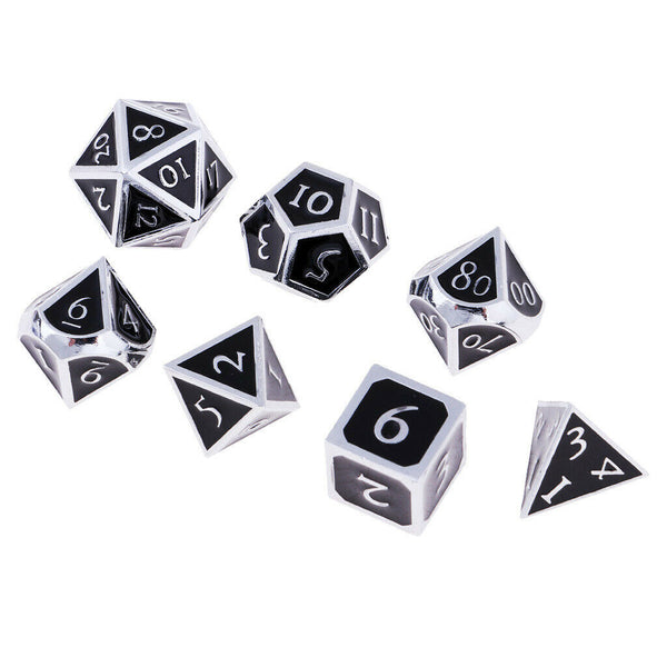 1 Set of 7 Dice D4 D6 D8 D10 D12 D20 16mm Polyhedral Dice for D&D Role Games