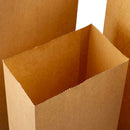 100Pcs Kraft Paper Bag Gift Bag Candy Biscuit Bread Nut Bag Biscuit Snack B