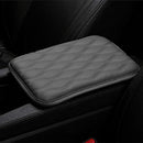Grey Dust-proof PU Leather Car Armrest Pad Cover Auto Center Console Cushion Mat