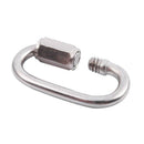 Stainless Steel Screw Gate Rock Lock Climbing Gear Carabiner 4MM S2Z4