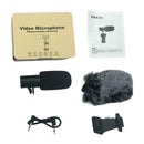 Video 3.5mm Microphone Condensor Directional Mic Stereo Smartphone Mic
