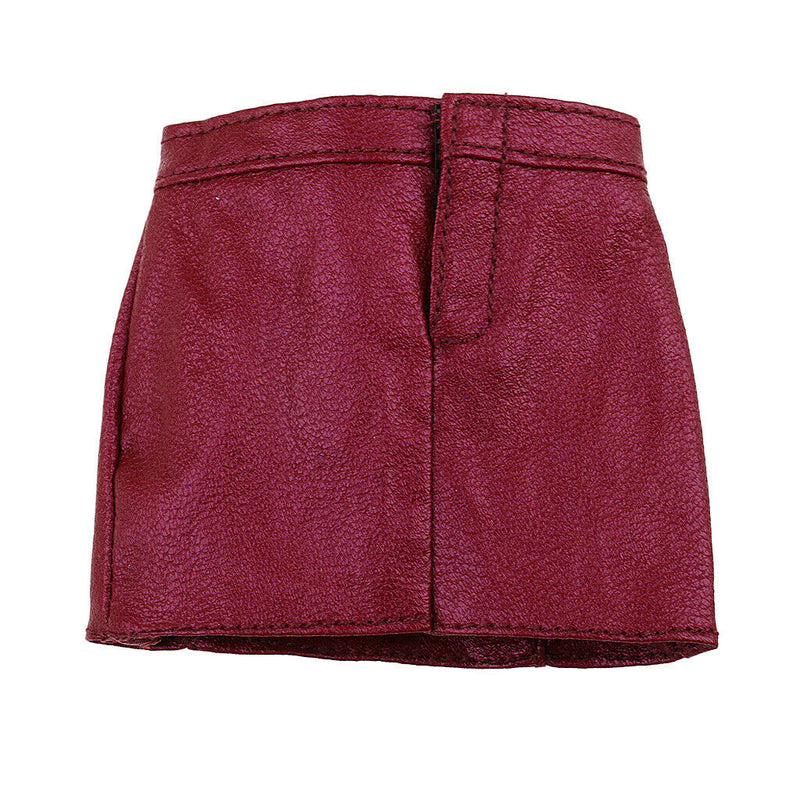 1/6 Girls PU Leather Skirt Skinny Leg Dress for 12''  Figures