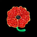 Flower Rhinestone Brooch Badge Jacket Lapel Women Dress Shirts Clothes Pins A