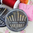 30 pieces Assorted Self Threader Threading Sewing Needles Hand Sewing Embroider