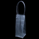 Durable Clear Transparent PVC Champagne Wine Ice Pouch Cooler Bag with Hand FT