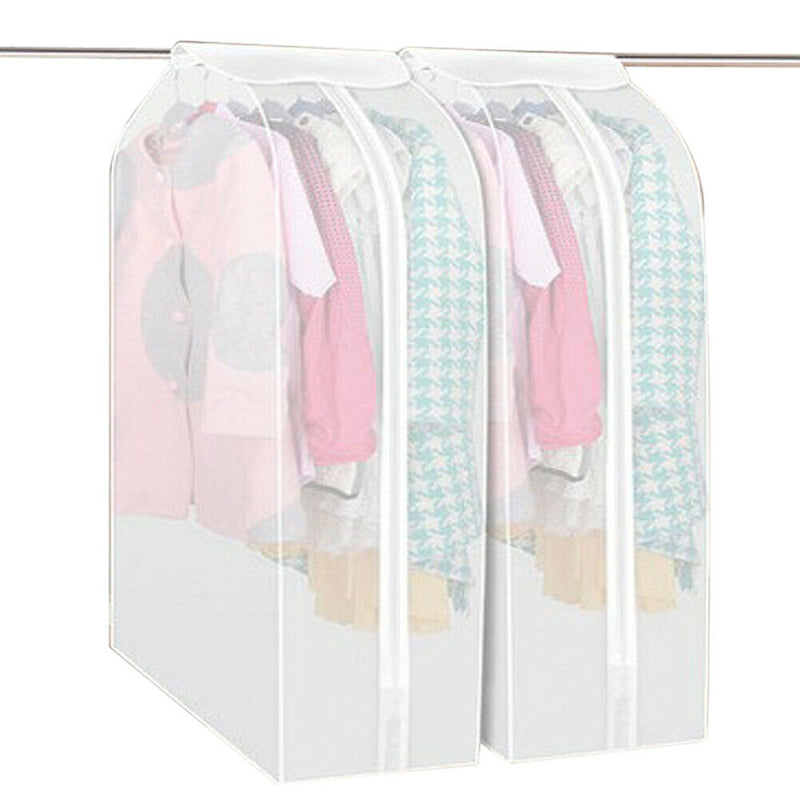 Wardrobe Storage Bags Transparent Garment Cover Case Dustproof Covers (L  A