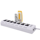 High Speed 7Port USB 2.0HUB Adapter ON/OFF Independent Switch for Laptop Z