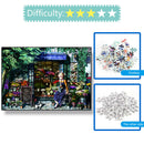 1000pcs Flower Shop Jigsaw DIY Puzzle Educational Assembling Anime Picture  A
