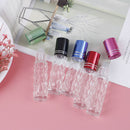 10 ML Clear Glass Roll On Bottles Empty Essential Oil Perfume Lip Balms Bot NMTE