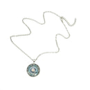 Blue Flower Chakra Flower Pendant Mandala Jewelry Sacred Geometry Necklace New