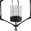 Morrocan Mosaic Candle Holder Candelabrum Lantern Wall Sconce C - Black