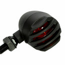 1 Pair DC 12V Universal Motorcycle Amber Turn Signals  Lights Indicator Black