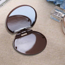 5X(1x Cute Cookie Shaped Design Mirror Makeup Comb Brown N2F2)