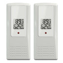 2xWireless Temperature Humidity Remote Sensor Detector For Thermo-Hygrometer