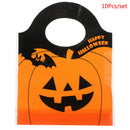 10pcs Halloween Easter Party Pumpkin Ghost Candy Bag Baking Cookies Box Home  3C