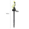 Solar Power LED Parrot Lawn Light Waterproof Garden Landscape Lamp (Yellow)