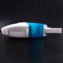 White Clear Blue Plastic Car Dust Vacuum Cleaner DC 12V
