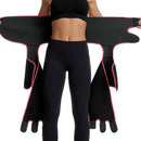 Womens 3-in-1 Thigh Shaper Underbust Girdle Belt Exercise Body Shaper Pink - M