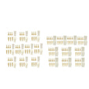 20 Sets 6.3mm Male Female Locking Connectors Plug Socket 3Way+4 Way Pin for Car