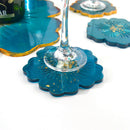 DIY Flower Petal Coaster Silicone Mold Crystal Epoxy Fruit Tray Mould Craft #