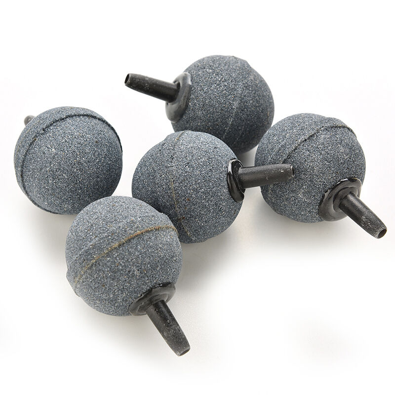 Durable 1x Round Air Stone Bubble Release Tool For Aquarium Fish Tank Grey 3CAU