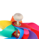 Colorful wood windmill garden party 7 leaves wind spinner ornament kids toys  Cy