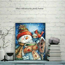 Full Square Diamond Painting Christmas Winter Snowman Design Embroidery Dis