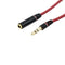 3.5mm audio extension cord headphone cable male to female 1.2M industrial red