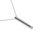 Cylinder Pendant Necklace Stainless