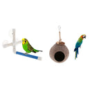 Parrot Budgies Parakeet Perch Exercise Toys Birds Natural Sleeping Nest