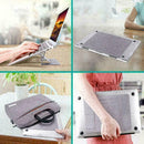 Grey Adjustable Invisible Portable Folding Laptop Stand for MacBook Pro/Air K9B0